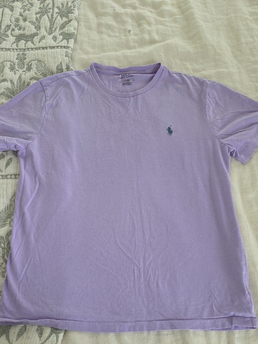 Polo by Ralph Lauren Men’s Lavender Short Sleeve Crewneck Tee